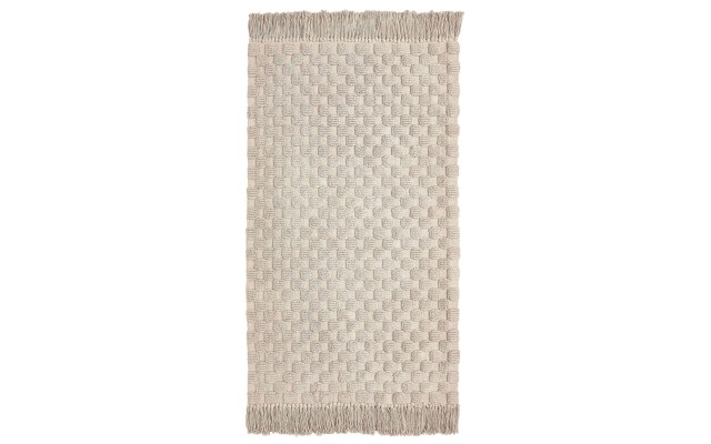  Textured Solid Rug, 27″ x 45″, Beige