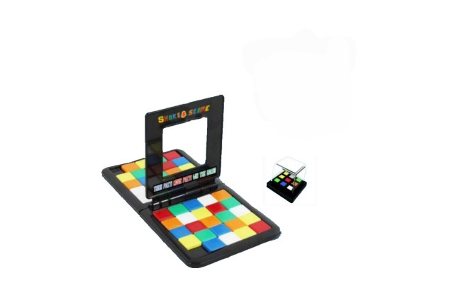 Shake & Slide Block Game Shape Matching Intelligence Board Game for Family Game Nights, Classic