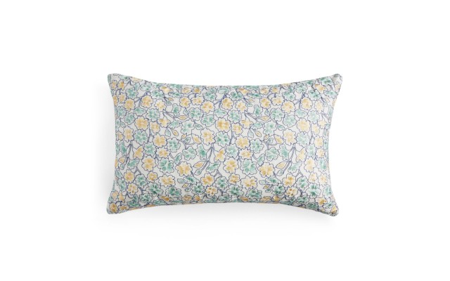  Gardenia Oblong 12″ x 20″ Embroidery Flowers Decorative Pillow, Multi