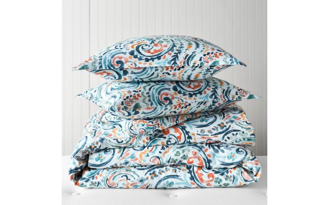  Ophelia Duvet Cover Set, Full/Queen, Green