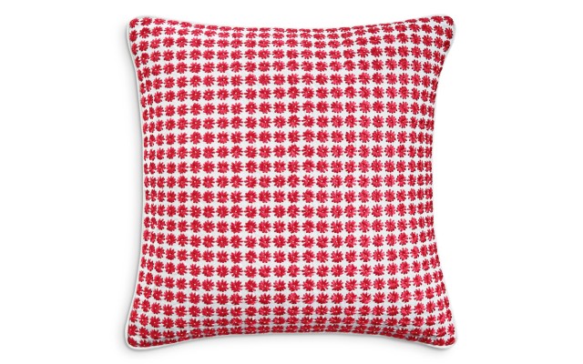  Sunset Blossoms Decorative Pillow, Pink,18 x 18