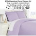  Ultra-Soft Solid Color 3-Piece Duvet Cover Set Bedding, Evening Haze, Full/Queen