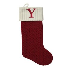 St. Nicholas Square 21-in. Initial Stocking sock ” Y ” CHRISTMAS