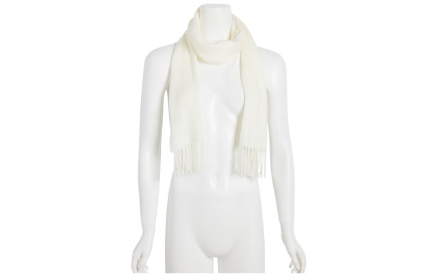  Mid Weight Solid Muffler Scarf, Natural