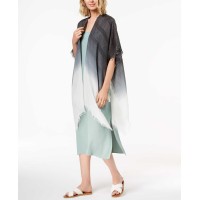 Steve Madden Ombre Metallic-Stripe Boho Wrap & Cover-Up (Black, One Size)