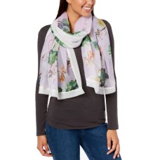 Steve Madden Summer Clover Oversized Chiffon Scarf (Lilac, One Size)