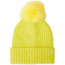 Steve Madden Women’s Heathered Rib Knit Beanie, Sulphur
