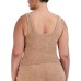  Women’s Scoop-Neck Chenille Sleep Tank Top, Praline, Large