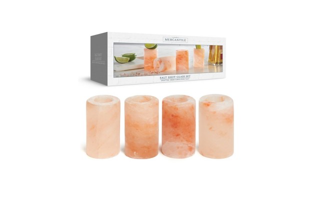  Himalayan Salt Shot Glasses, Set of 4 – Orange