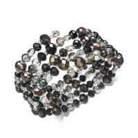 Style & Co Beaded Coil Bracelet (Gray)