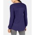 Style & Co Pleated-Sleeve Tunic Sweater (Dark Purple, XS)