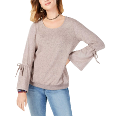 Style Co Tie-Sleeve Top (Twilight, XS)
