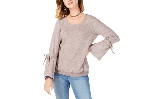 Style Co Tie-Sleeve Top (Twilight, XS)