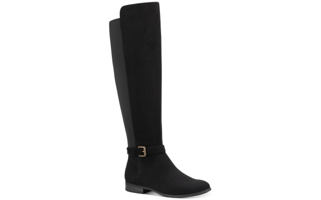 Style & Co Women’s Kimmball Wide-Calf Over-The-Knee Boots, Black, 7M