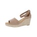 Style & Co. Womens Seleeney Faux Suede Wedge Sandals Taupe 9W