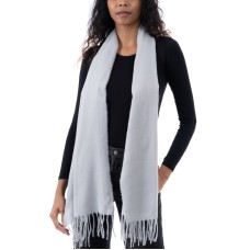 Style & Co Women’s Solid Fringe-Trim Scarf, Gray