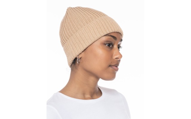 Style & Co Womens Solid Shine Cuff Beanie, 9″L x 8-1/2″W, Beige
