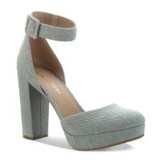 Sun + Stone Estrella Block-Heel Pumps, Blue, 7M