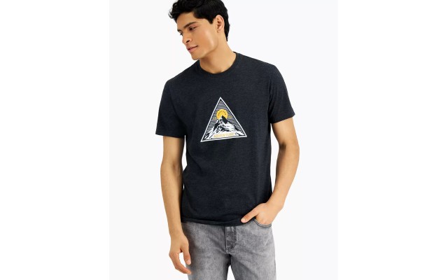 Men’s Mount Hood Adventure Print T-Shirt, Black, XL