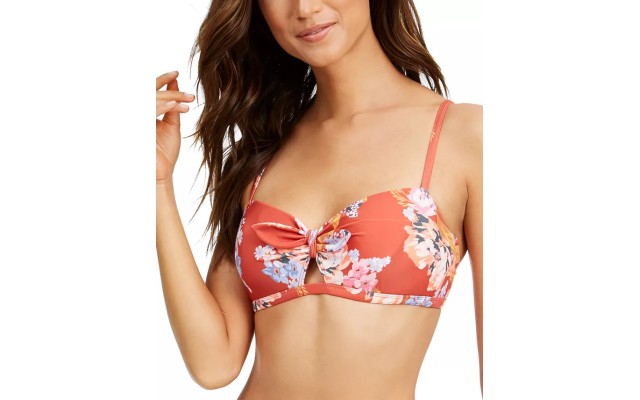  Beka Printed Bow Bikini Top, 32 DD, Multi