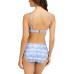 Harper Tie-Dye Bra-Sized Bikini Top, Blue, 36C
