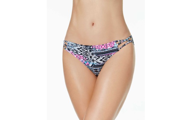  Women’s Stunner Strappy Hipster Bottoms Women’s Swimsuit, Hipster Tribal Print, Medium