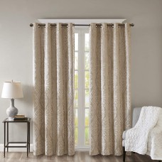 SunSmart Mirage 50″ x 84″ Damask Total Blackout Curtain Panel