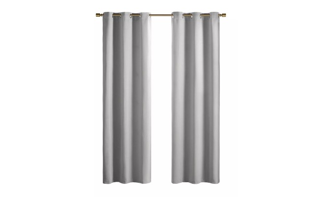  Taren Grommet Top Blackout Window Panel Pair, 42″ x 84, Gray