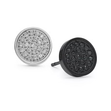 SUTTON BY RHONA SUTTON Men’s Two-Tone 2-Pc. Set Cubic Zirconia Cluster Stud Earrings