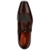  Men’s Savona Monk Strap Loafers (Dark Brown, 9.5)