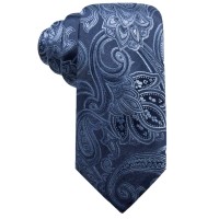 Tasso Elba Men’s Paisley Silk Tie (Navy)