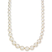 Thalia Sodi Gold-Tone Imitation Pearl 60″ Strand Necklace (White)