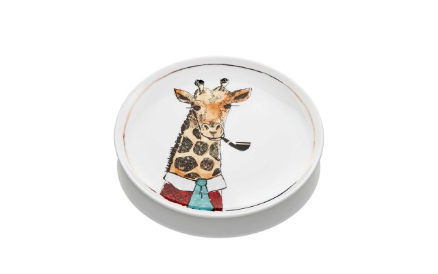  Giraffe Salad Plate 9″X9″