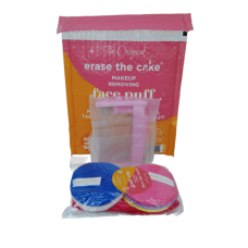 The Original Erase & Cake Makeup Removing Puff,Anti-bacterial, Anti-microbial,open Box