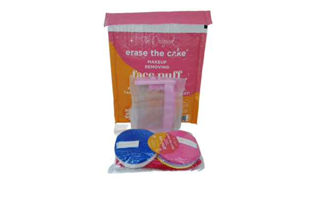  Erase & Cake Makeup Removing Puff,Anti-bacterial, Anti-microbial,open Box