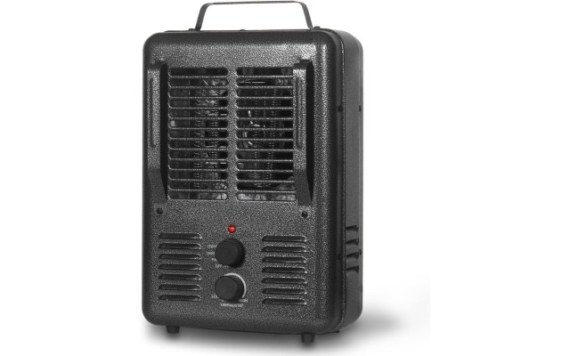  5120 BTU 1500W Deluxe Utility Heater with Fan Only Option, Black