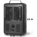  5120 BTU 1500W Deluxe Utility Heater with Fan Only Option, Black
