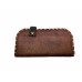  Handmade Womens Vegan Wallet Water-based Print Eco Friendly Faux Leather Wallet, Brown, Little Prince
