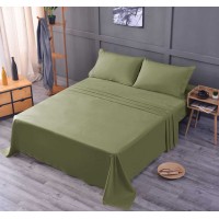 The Season Essentials Wrinkle Free Sheet Sets with Deep Pockets & Stain Resistant, 4 pc, 1800 Thread Count Based, Sage/Green, California King
