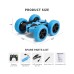  “Spider” Remote Control Double Sided RC Stunt Toy Car, 2.4 G 3-D Stunt Car with Four-Wheel Drive, Twisting Off-Road Deformation Vehicle Drift Car, Best Gift for Kids and Adults, Blue