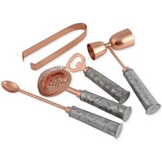 Thirstystone by Cambridge Galvanized & Copper-Plated 5-Pc. Bar Tool Set