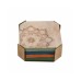  Mandala Wood Coasters with Brass Finish Holder