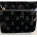  Large Glossy Black TH Logo Tote Set With Wallet