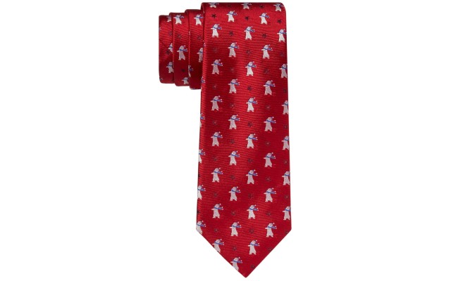 Tommy Hilfiger Men’s Classic Polar Bear & Star Tie