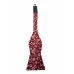  Mens Floral Professional Bow Tie, Red