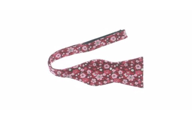  Mens Floral Professional Bow Tie, Red