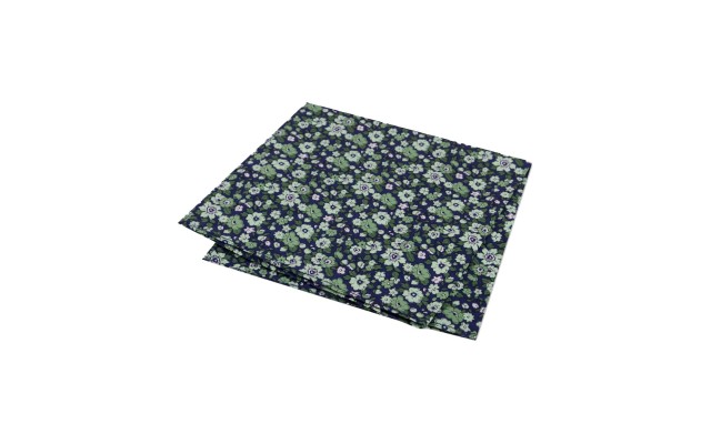  Men’s Large Floral Conversational Pocket Square, Green