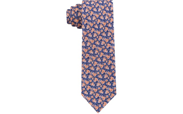  Men’s Mini Floral Slim Linen Tie (Mini Floral Slim)