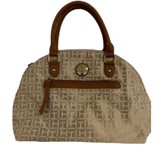 Tommy Hilfiger TH Logo, Dome Satchel, Beige