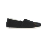 Toms Womens Alpargata Slip On Canvas Fashion Loafers, Black, 5.5